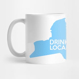 New York Drink Local NY NYC Blue Mug